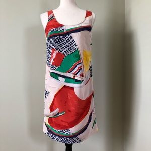 Anthropologie Zoologist Silk Print Dress